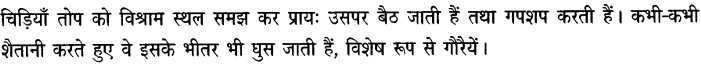 Chapter Wise Important Questions CBSE Class 10 Hindi B - तोप 1a