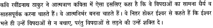 Chapter Wise Important Questions CBSE Class 10 Hindi B - आत्मत्राण 21