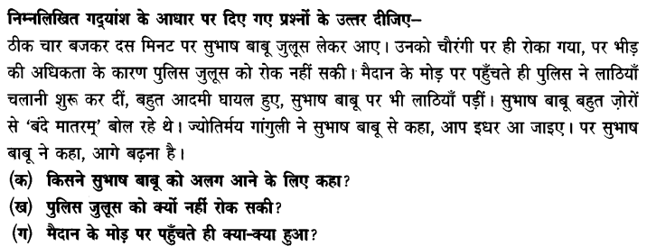 Chapter Wise Important Questions CBSE Class 10 Hindi B - डायरी का एक पन्ना 14