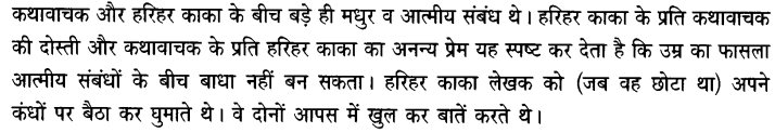 Chapter Wise Important Questions CBSE Class 10 Hindi B - हरिहर काका 27a