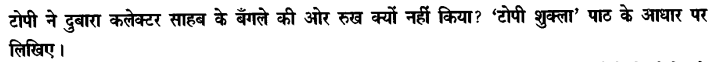 Chapter Wise Important Questions CBSE Class 10 Hindi B - टोपी शुक्ला 46