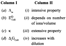 Chemistry MCQs for Class 12 with Answers Chapter 3 Electrochemistry 22