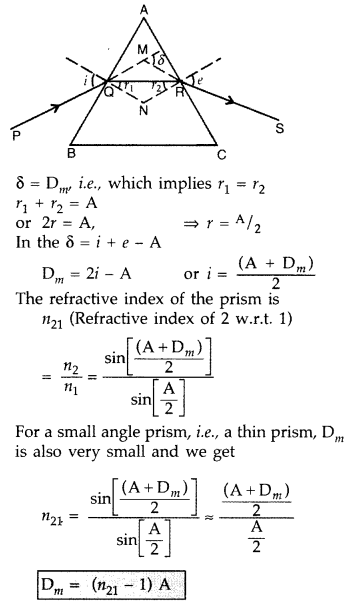 Important Questions for Class 12 Physics Chapter 9 Ray Optics and Optical Instruments Class 12 Important Questions 91