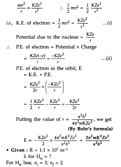 Important Questions for Class 12 Physics Chapter 12 Atoms Class 12 Important Questions 76